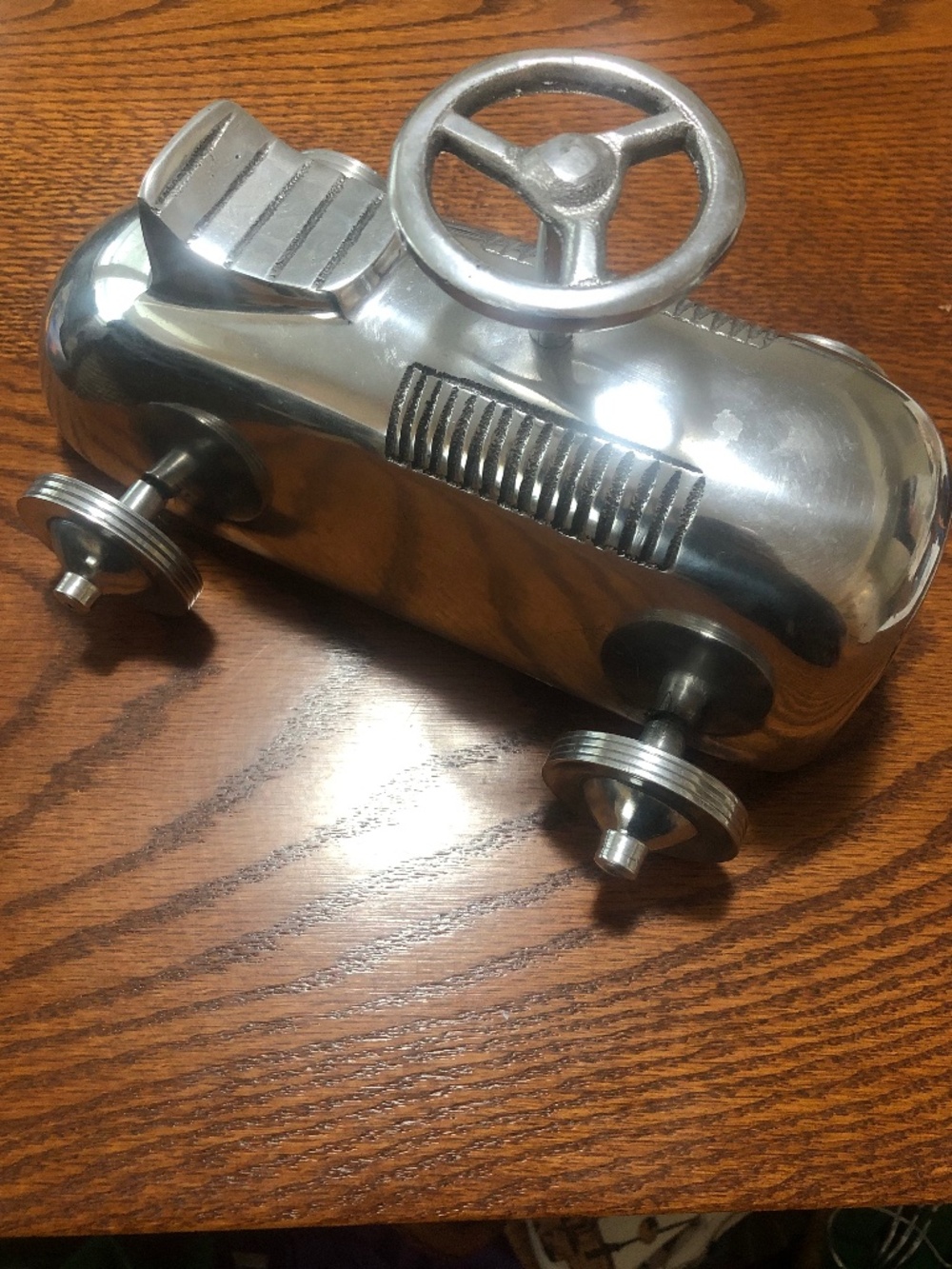 Handmade large model car 10” x 6.5”x 5.5” aluminum